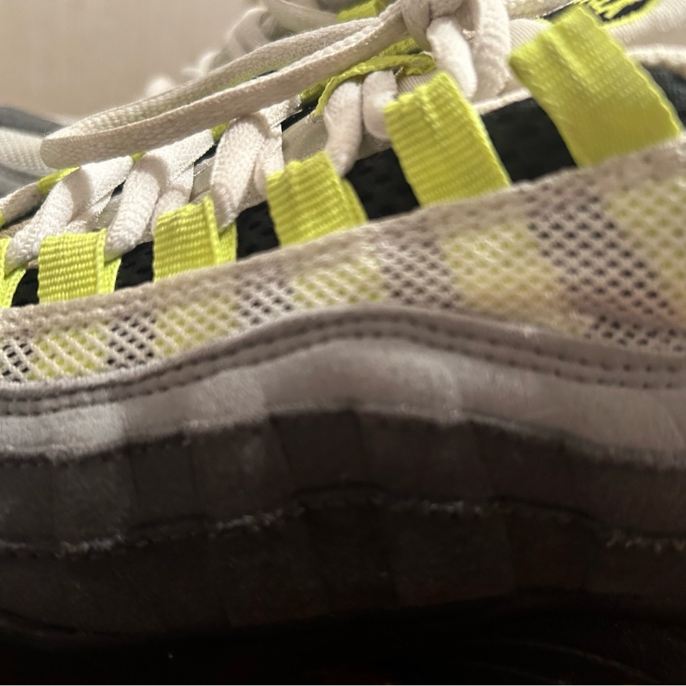 Kids Shoes with Neon Yellow and Black Accents